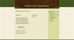 Desktop Screenshot of prairiecreekconstruction.com